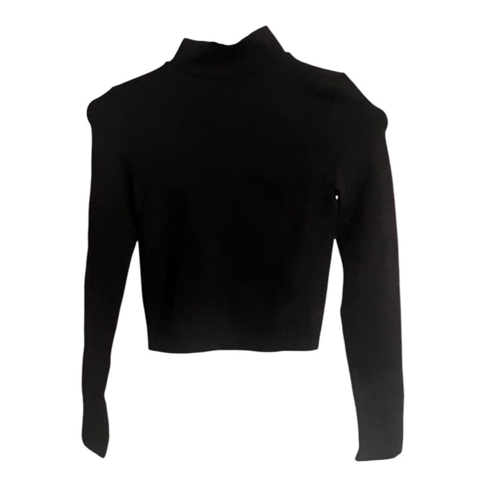 ANWND Womens  Long Sleeve Shirt Sweater Size Small Color Black Soft